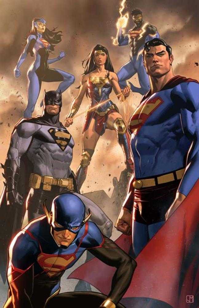 Justice League Unlimited #7 Cover E Jorge Molina Supersmash-Up Card Stock Variant (We Are Yesterday)