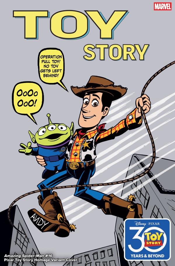 The Amazing Spider-Man #16 Marco Forcelloni Pixar Toy Story Homage Variant