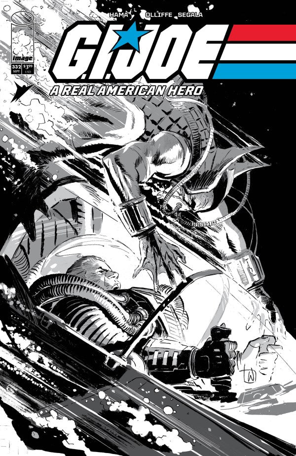 G.I. Joe: A Real American Hero #332 Cover B Lee Weeks Black & White Variant