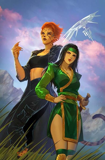 Cheetah and Cheshire Rob the Justice League #1 Cover C Lesley 'Leirix' Li Variant