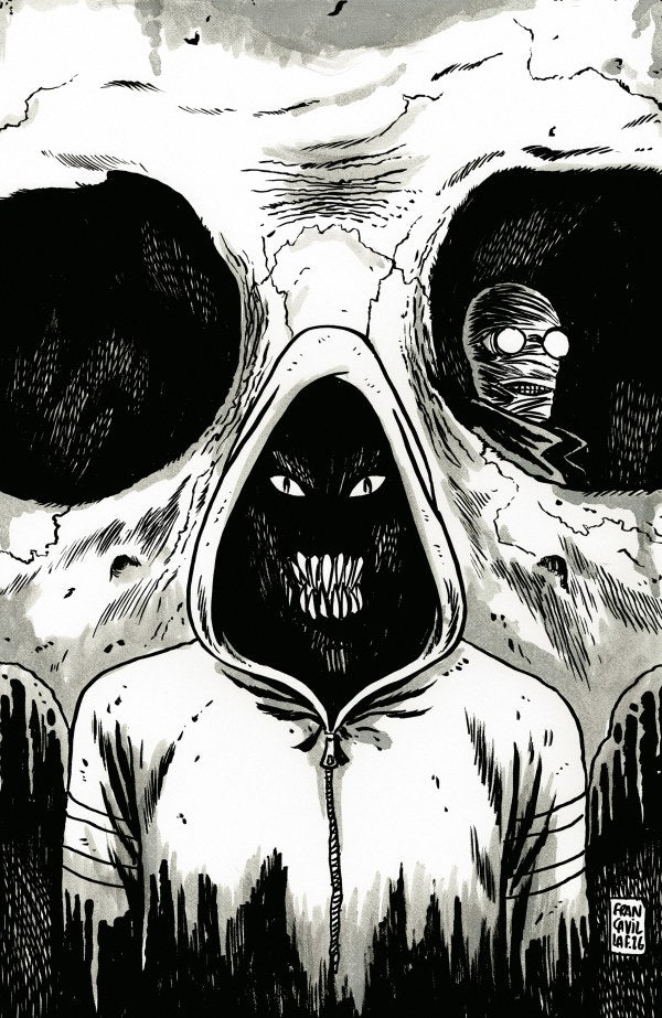 Stuff of Nightmares: The Hoodie #1 Cover D Francesco Francavilla Black & White Glow-in-the-Dark Virgin Variant