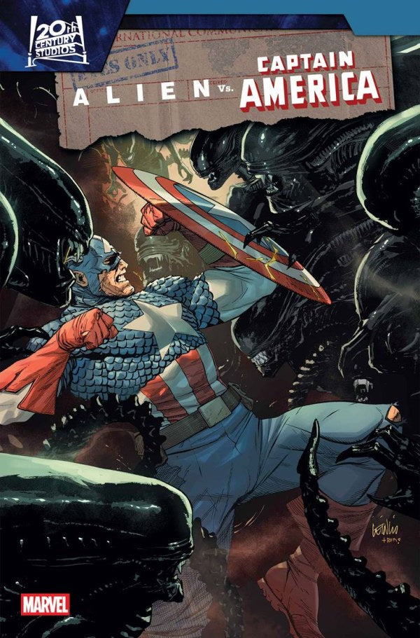 Alien vs. Captain America #1 Dan Panosian Foil Variant