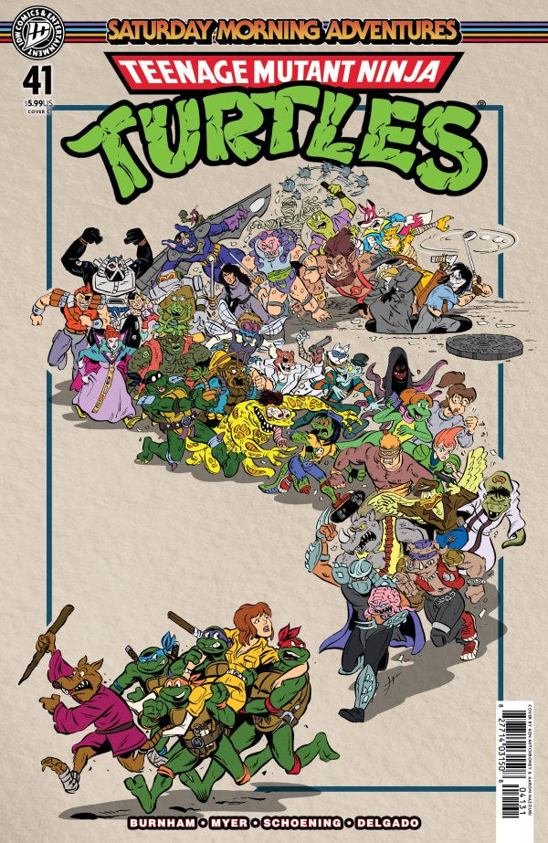 Teenage Mutant Ninja Turtles: Saturday Morning Adventures #41 Cover C Ken Mitchroney Variant