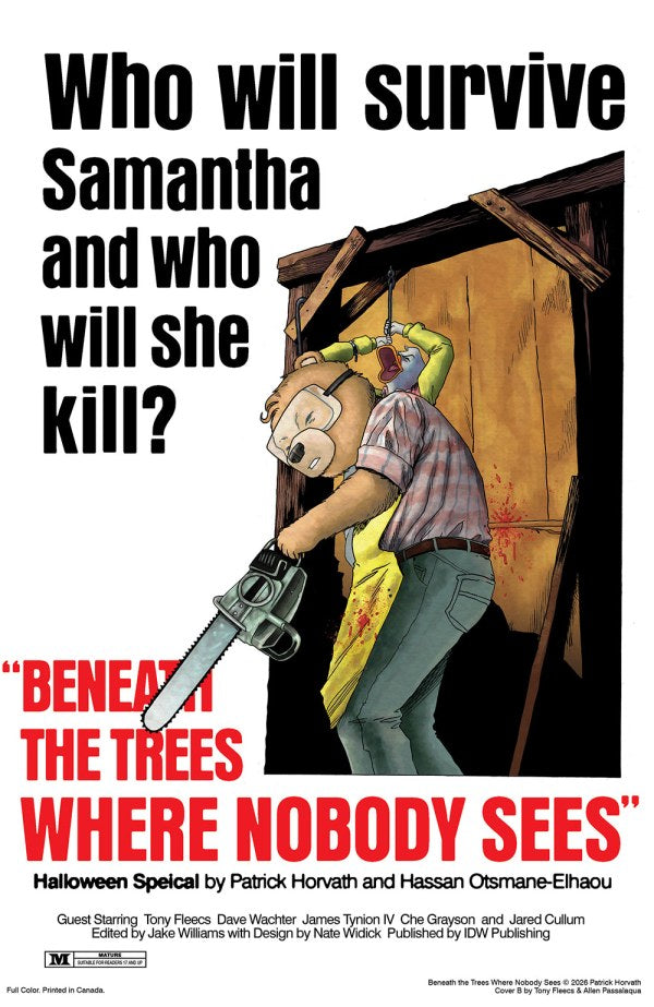 Beneath the Trees Where Nobody Sees: Halloween Special #1 Cover B Tony Fleecs Movie Homage Variant