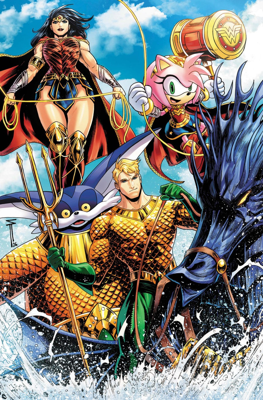 DC x Sonic the Hedgehog: The Metal Legion #5 Cover C Serg Acuña Variant