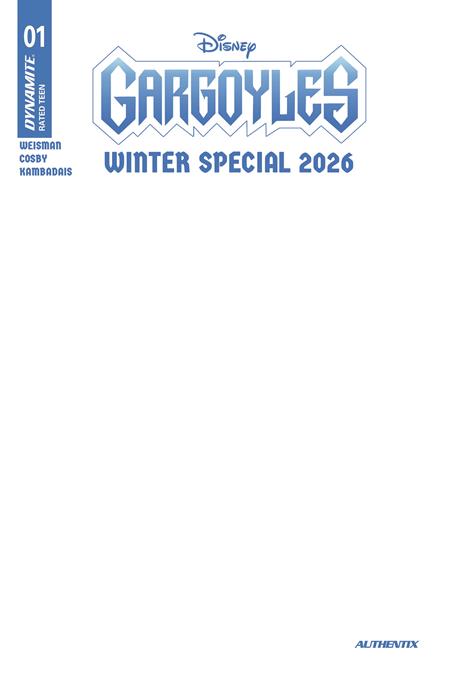 Gargoyles Winter Special 2026 #1 Cover E Blank Authentix Variant