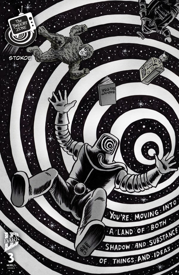 The Twilight Zone #3 Cover B Francesco Francavilla Black & White Connecting Variant