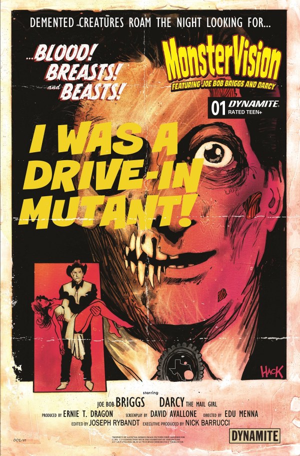 MonsterVision Featuring Joe Bob Briggs and Darcy #1 Cover B Robert Hack Variant