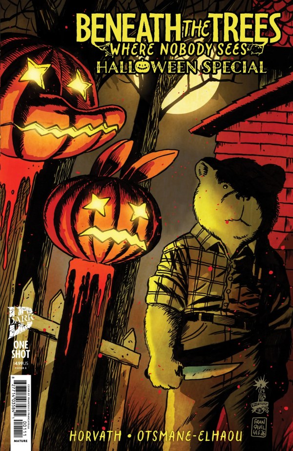 Beneath the Trees Where Nobody Sees: Halloween Special #1 Cover E Francesco Francavilla IDW Goes Dark Variant