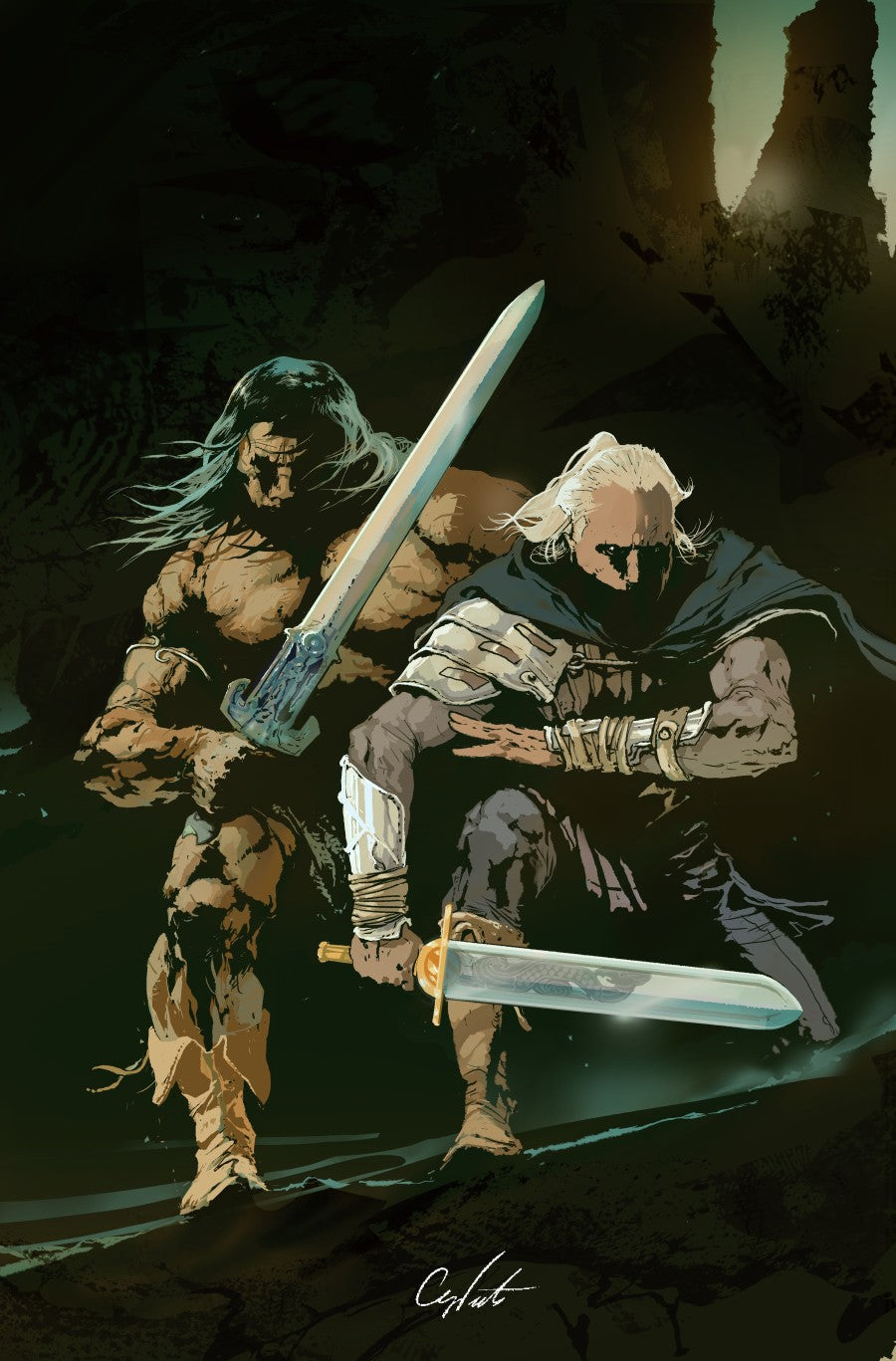 Conan & Dragonero #5 Cover B Stevan Subić Virgin Variant