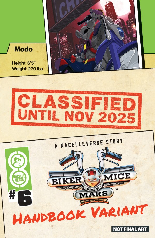 Biker Mice from Mars #6 Cover B Patrick Spaziante Handbook Variant