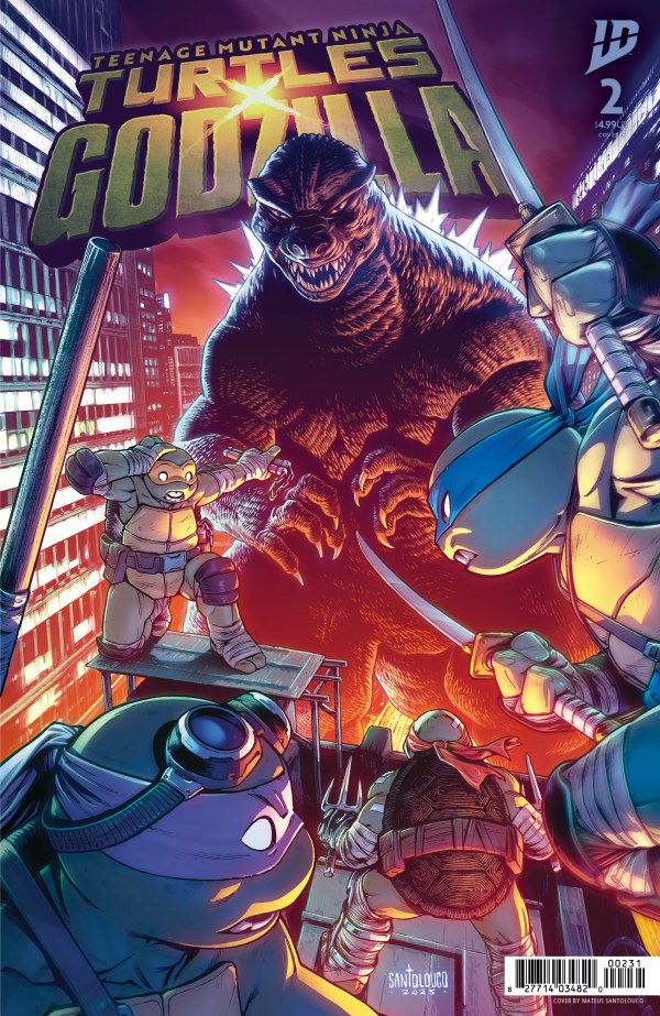 Teenage Mutant Ninja Turtles x Godzilla #2 Cover C Mateus Santolouco Variant