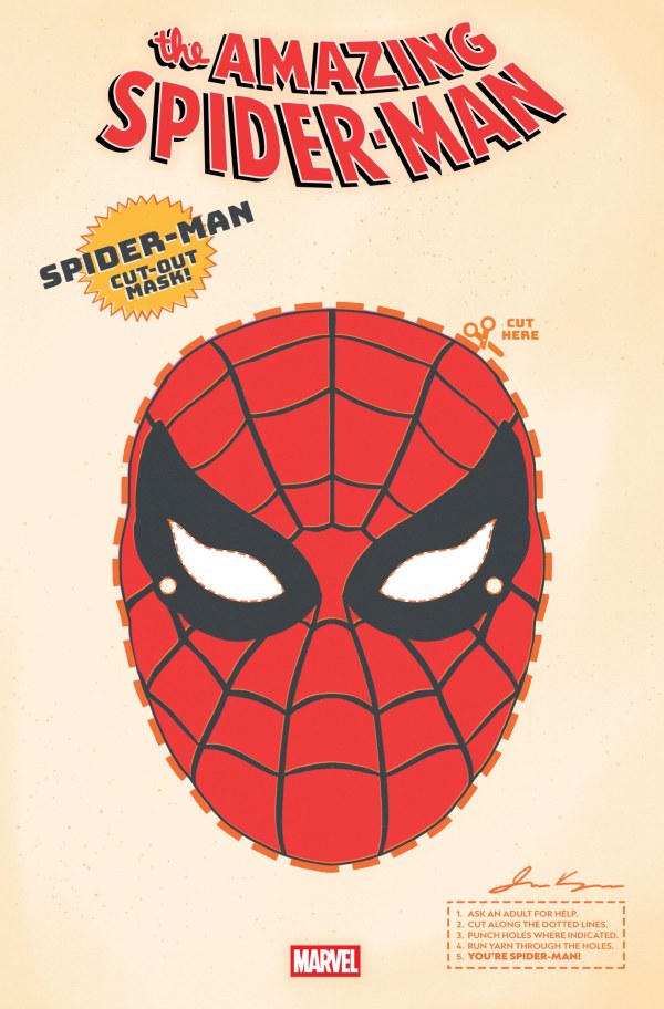 The Amazing Spider-Man #11 James Kerigan Retro Halloween Mask Variant
