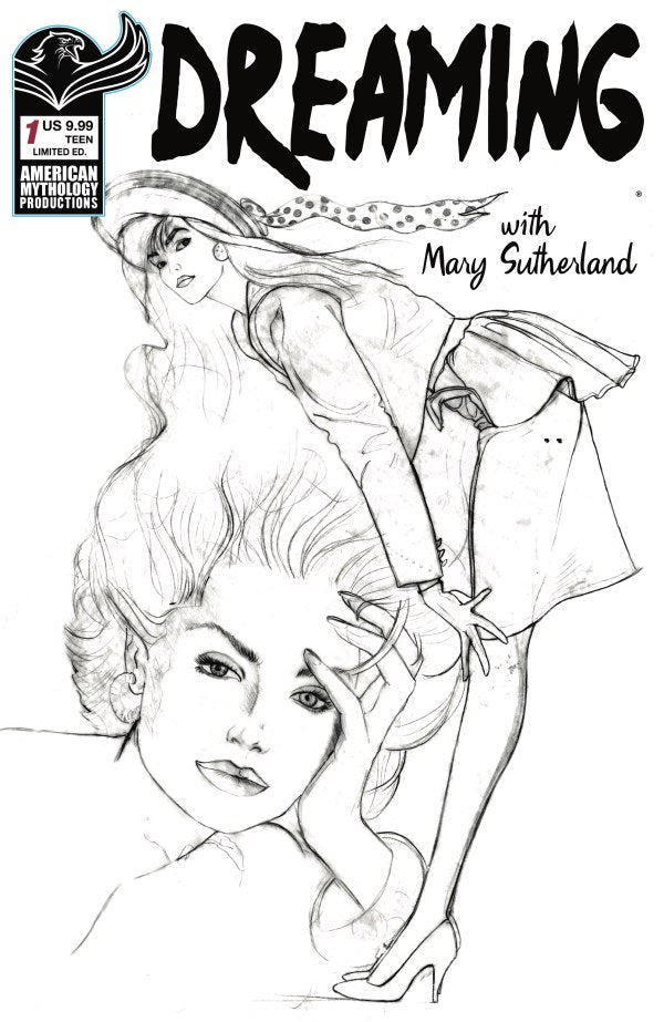 Dreaming with Mary Sutherland #1 Cover C Billy Tucci Black & White Variant