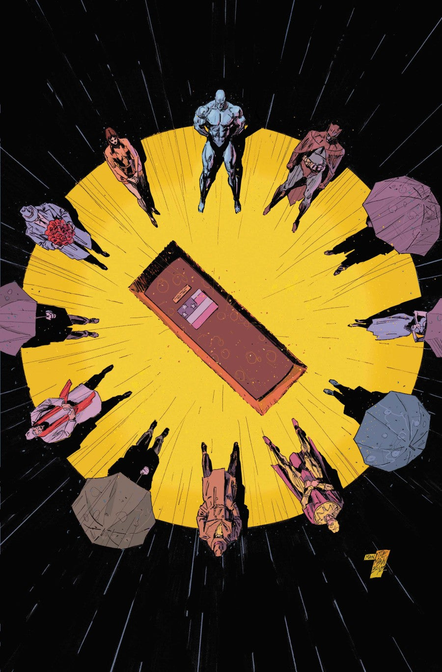 Justice League Unlimited #25 Cover F Watchmen 40th Anniversary Variant Clay Mann
