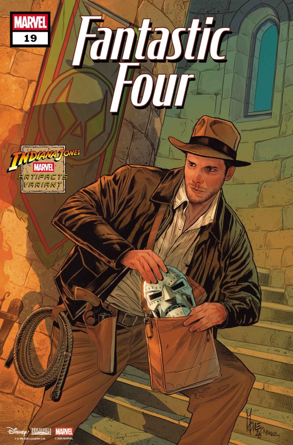 Fantastic Four #19 Marco Checchetto Indiana Jones Marvel Artifacts Variant