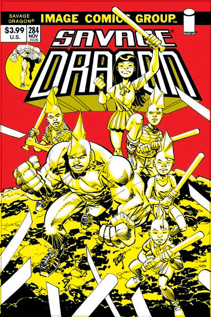 Savage Dragon #284 Cover B Erik Larsen 70s Throwback Variant