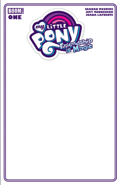 My Little Pony: Friendship is Magic #1 Cover D Blank Variant