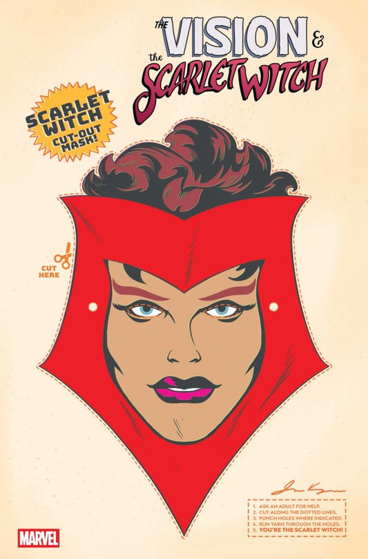 The Vision & The Scarlet Witch #5 James Kerigan Retro Halloween Mask Variant