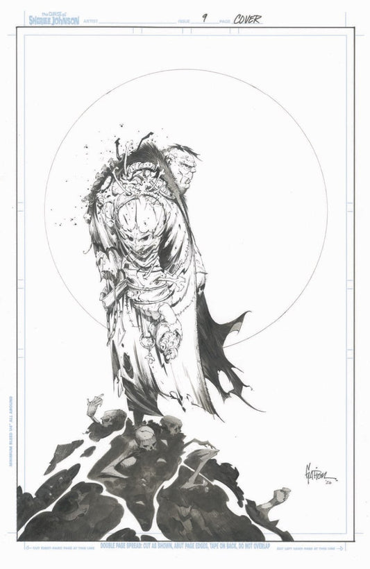 The Curse of Sherlee Johnson #9 Cover C Jonathan Glapion Black & White Virgin Variant