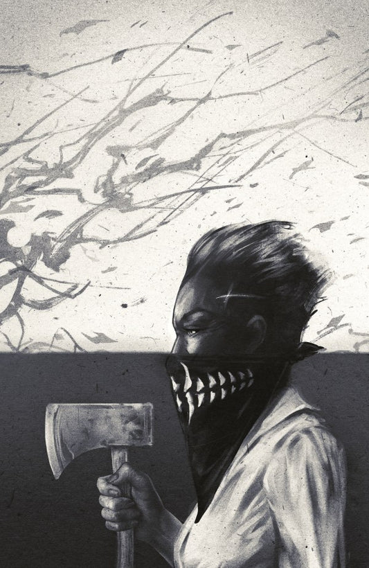Fall of the House of Slaughter #4 Cover J Sam Wolfe Connelly Black & White Virgin Variant