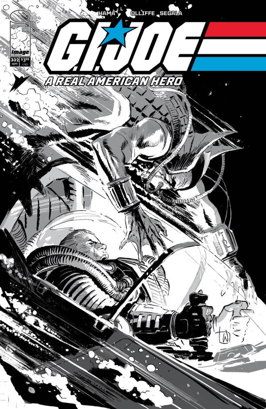 G.I. Joe: A Real American Hero #332 Cover B Lee Weeks Black & White Variant