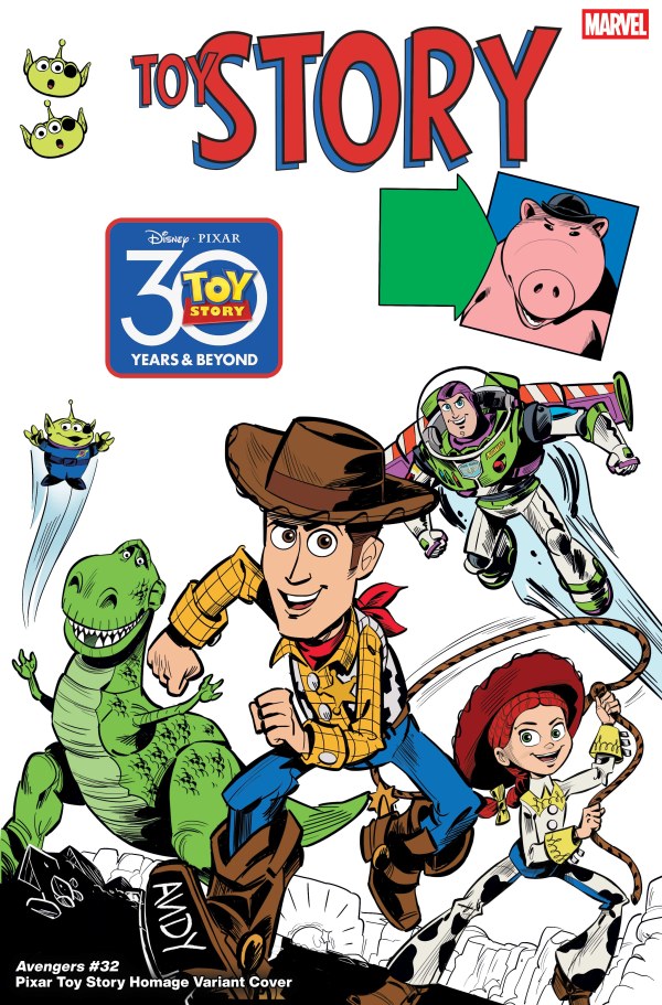 The Avengers #32 Marco Forcelloni Pixar Toy Story Homage Variant