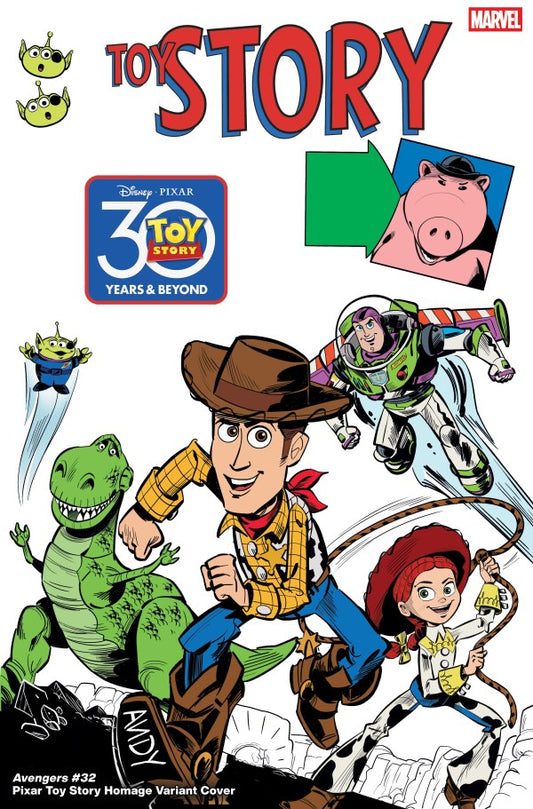 The Avengers #32 Marco Forcelloni Pixar Toy Story Homage Variant