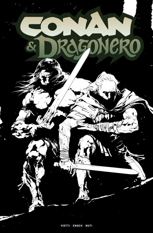 Conan & Dragonero #5 Cover D Stevan Subić Black & White Variant