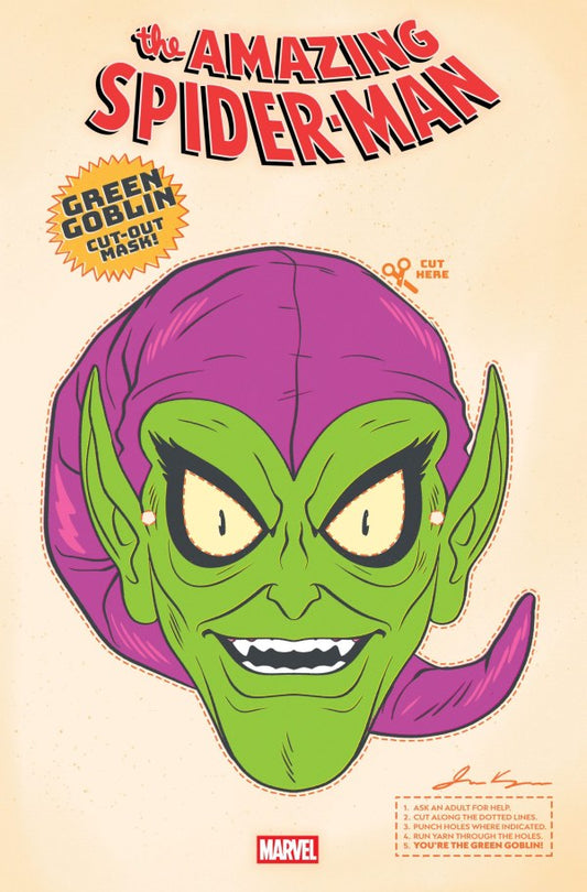 The Amazing Spider-Man #12 James Kerigan Retro Halloween Mask Variant