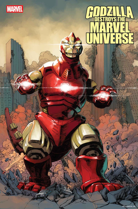 Godzilla Destroys the Marvel Universe #3 Dave Wachter Marvelized Iron Man-Zilla Variant