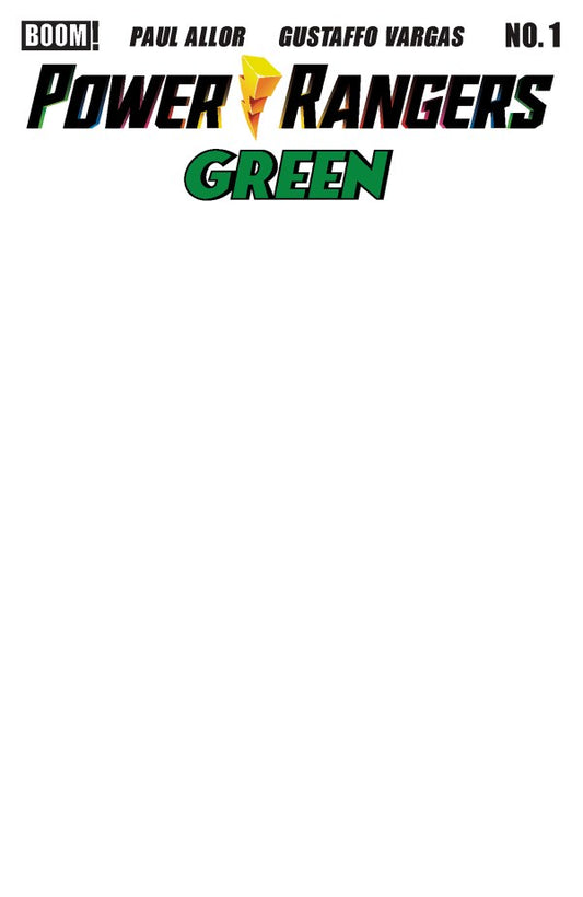 Power Rangers: Green #1 Cover D Blank Variant