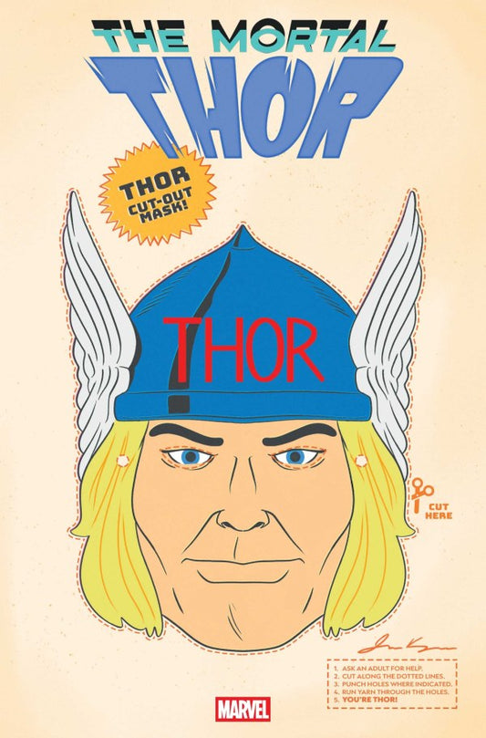 The Mortal Thor #2 James Kerigan Retro Halloween Mask Variant