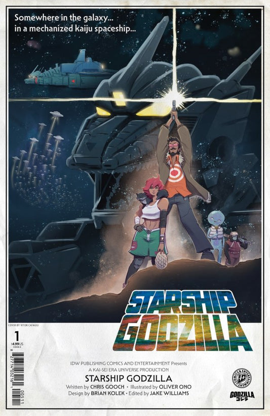Starship Godzilla #1 Cover C Vitor Cafaggi Variant