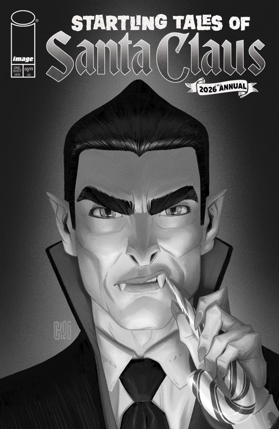 Startling Tales of Santa Claus 2026 Annual #1 Cover D Seakae Black & White Variant