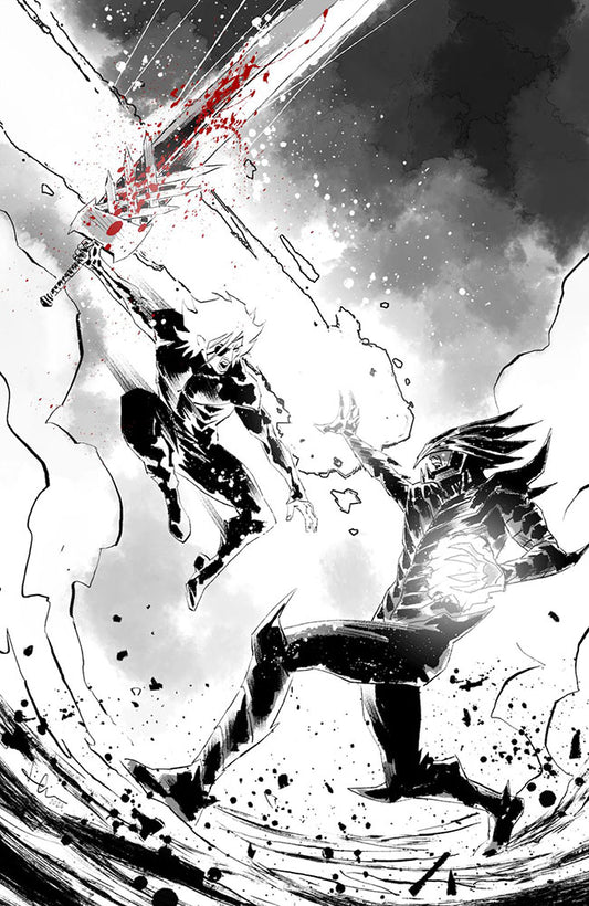 Lost Fantasy #13 Cover E Luca Casalanguida Black and White and Blood Virgin Variant
