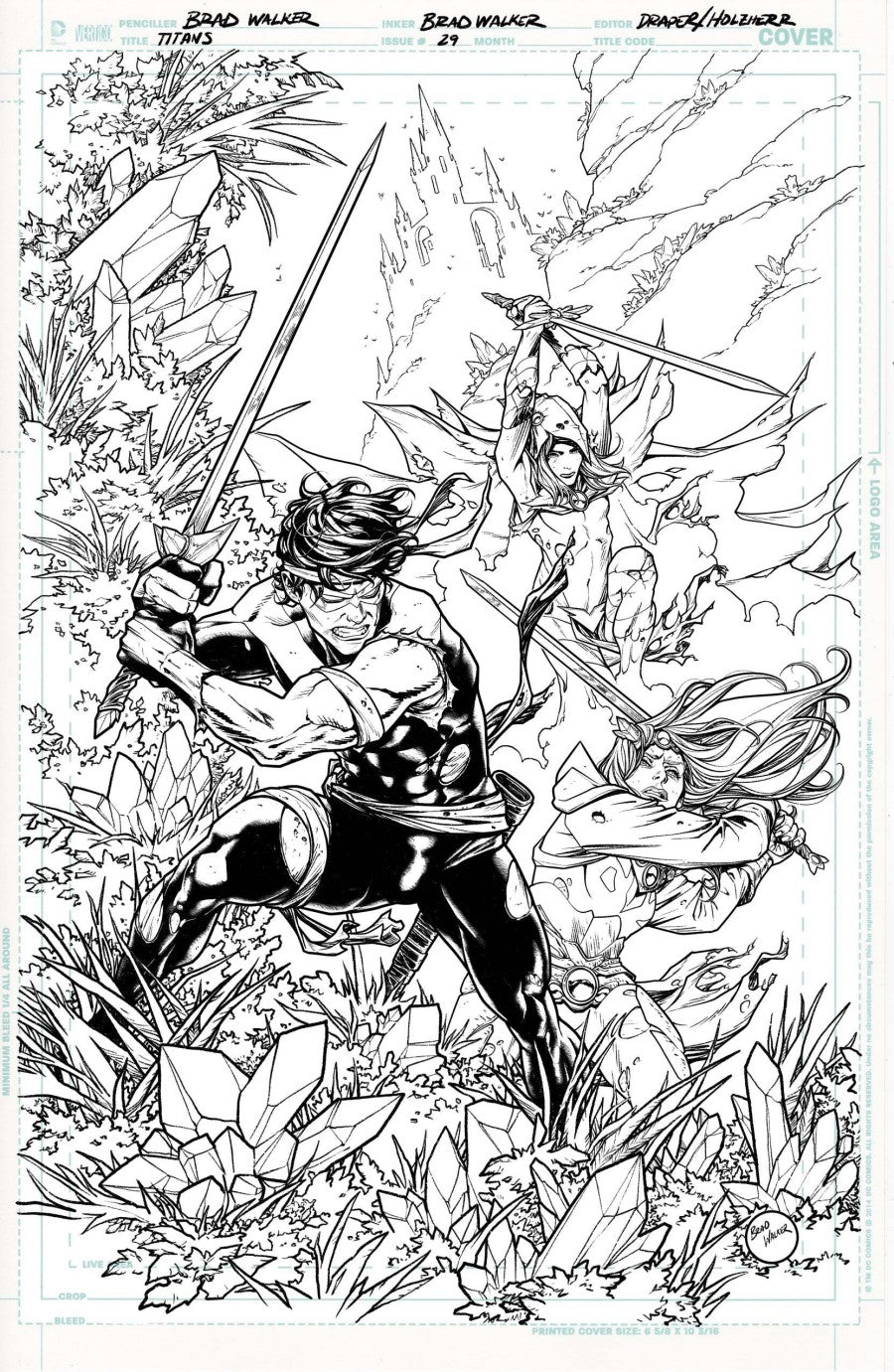Titans #29 Cover B Brad Walker Variant