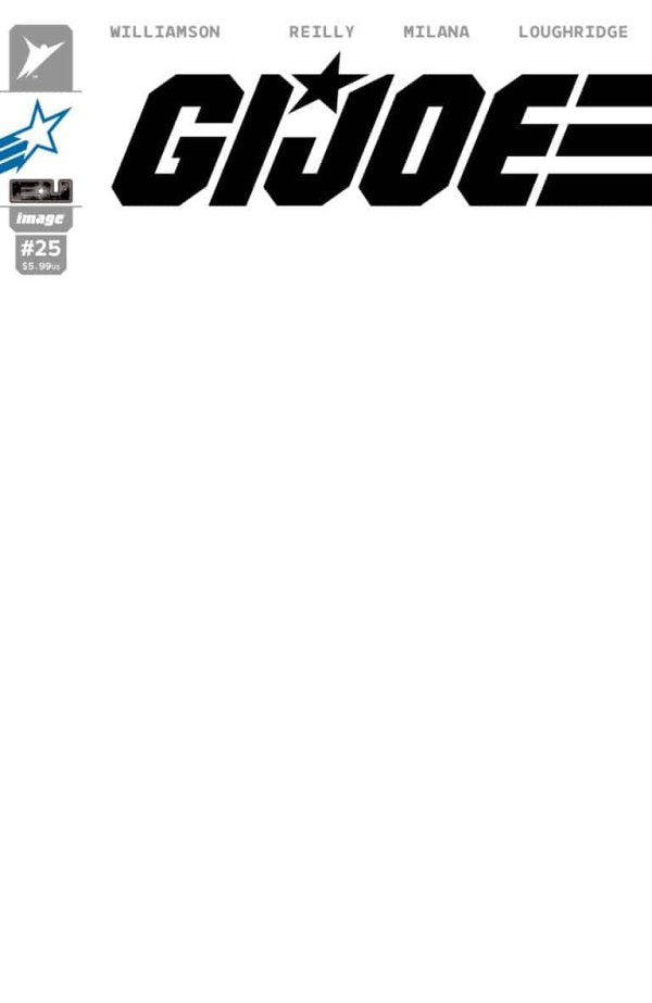 G.I. Joe #25 Cover G Joe Blank Variant