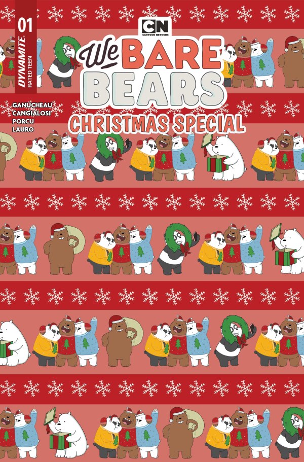 We Bare Bears Christmas Special #1 Cover C Wrapping Paper Variant