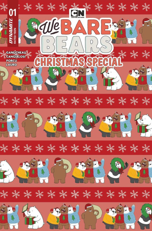 We Bare Bears Christmas Special #1 Cover C Wrapping Paper Variant