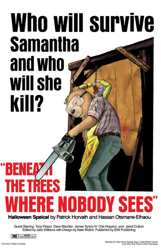 Beneath the Trees Where Nobody Sees: Halloween Special #1 Cover B Tony Fleecs Movie Homage Variant