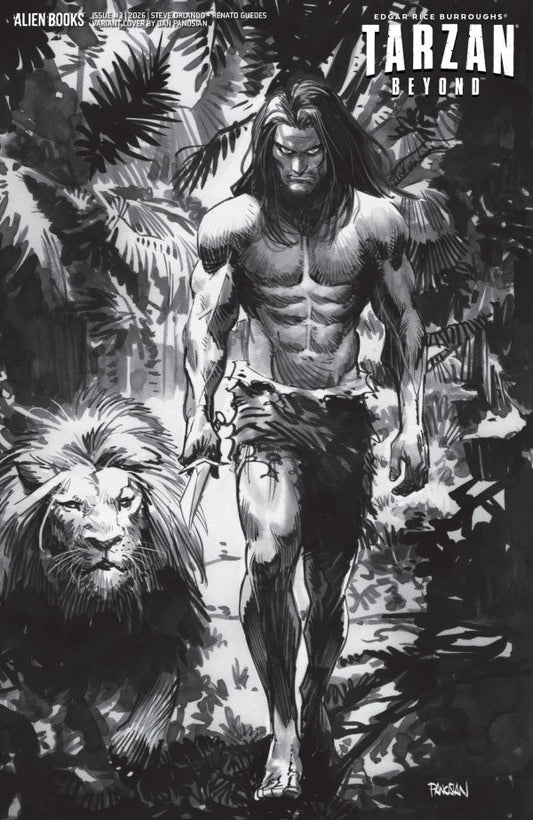 Tarzan Beyond #3 Cover D Dan Panosian Black & White Variant
