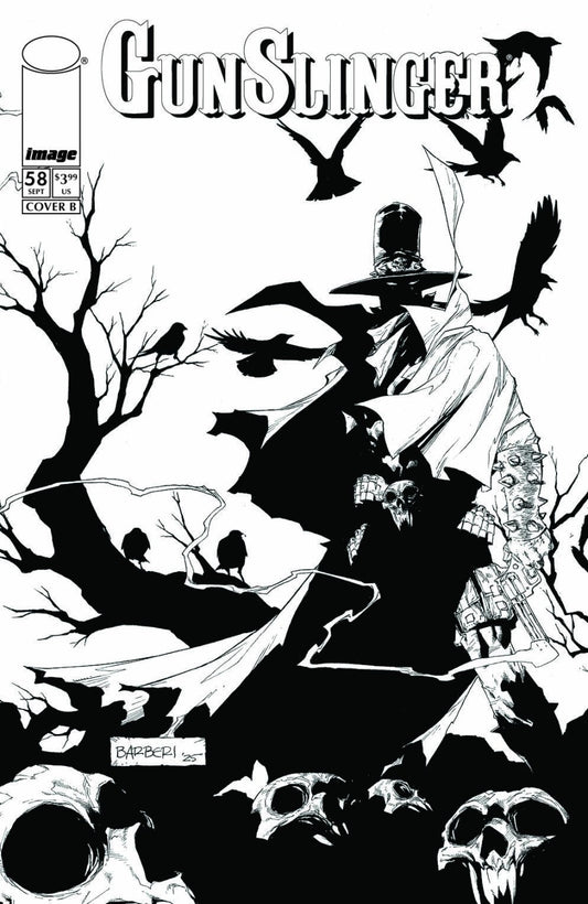 Gunslinger Spawn #58 Cover B Carlo Barberi Black & White Variant