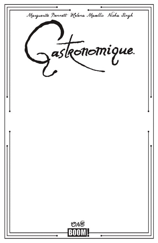 Gastronomique #1 Cover D Blank Variant