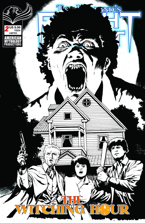 Tom Holland's Fright Night: The Witching Hour #2 Cover E Roy Allan Martinez Black & White Variant