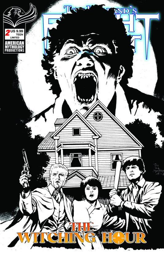 Tom Holland's Fright Night: The Witching Hour #2 Cover E Roy Allan Martinez Black & White Variant