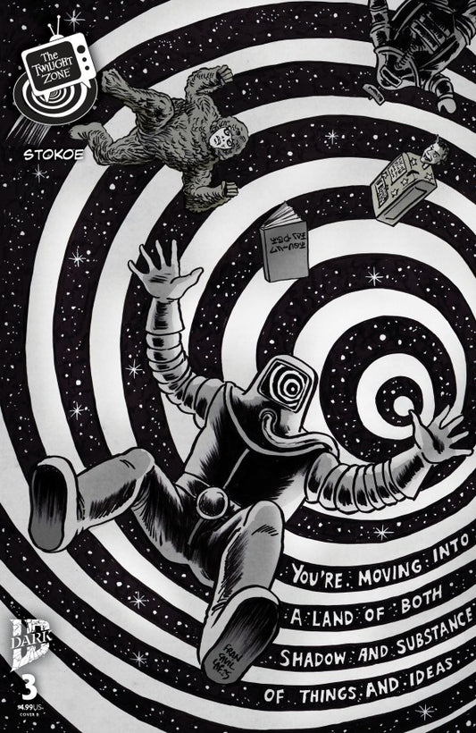 The Twilight Zone #3 Cover B Francesco Francavilla Black & White Connecting Variant
