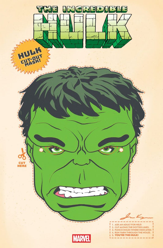 The Incredible Hulk #29 James Kerigan Retro Halloween Mask Variant
