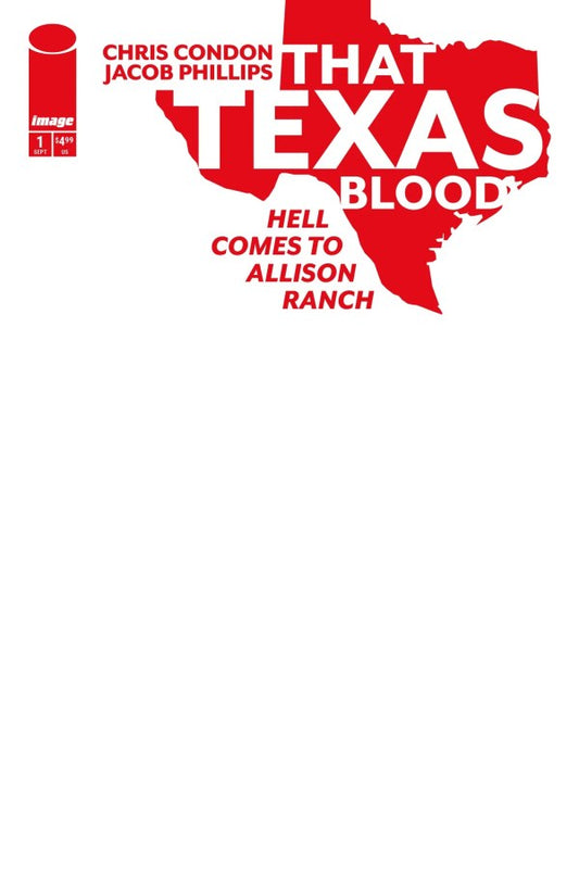 That Texas Blood: Hell Comes to Allison Ranch #1 Cover E Blank Variant