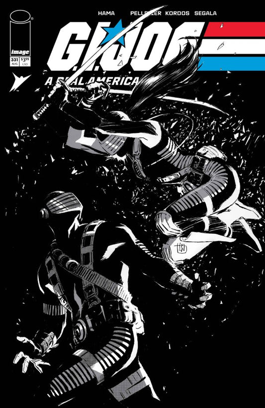 G.I. Joe: A Real American Hero #331 Cover B Lee Weeks Black & White Variant